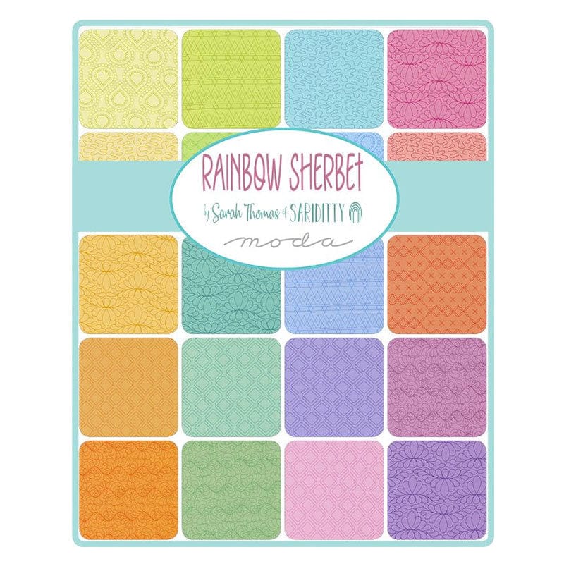 Moda Rainbow Sherbet Jelly Roll 45020JR Swatch