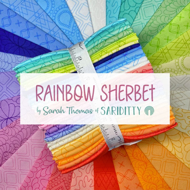 Moda Rainbow Sherbet Fat Quarter Pack 29 Piece 45020AB Lifestyle Image