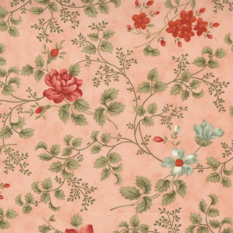 Moda Rendezvous Fabric Wanderlust Florals Blush 44301-15