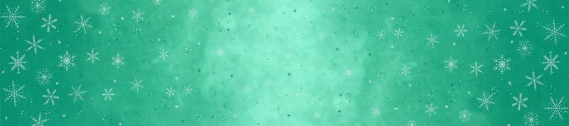 Moda Ombre Flurries Winter Snowflakes Teal 10874-31MS Ruler Image