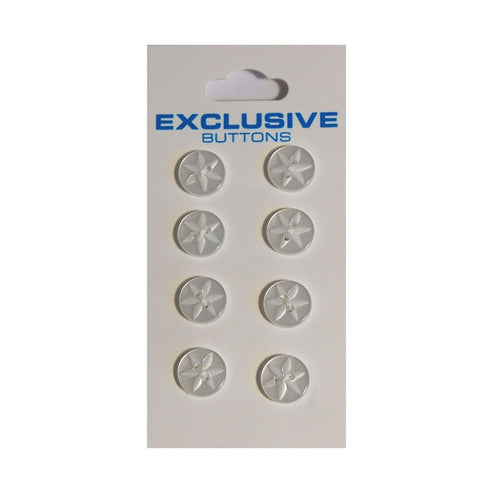 Module Buttons Module Carded Buttons: Code B: Size 10mm: Pack of 8  - The Sewing Studio