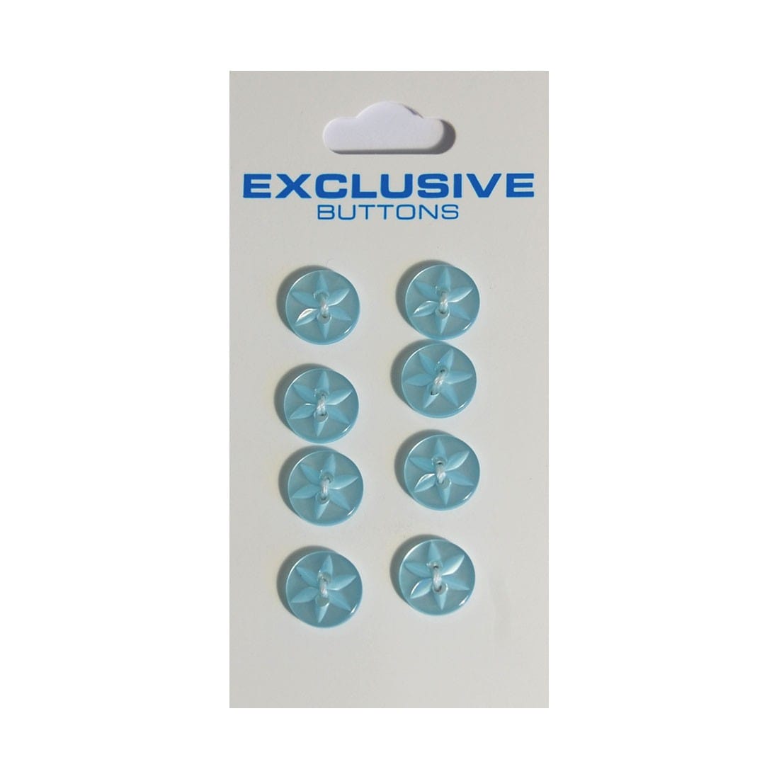 Module Buttons Module Carded Buttons: Code B: Size 10mm: Pack of 8  - The Sewing Studio