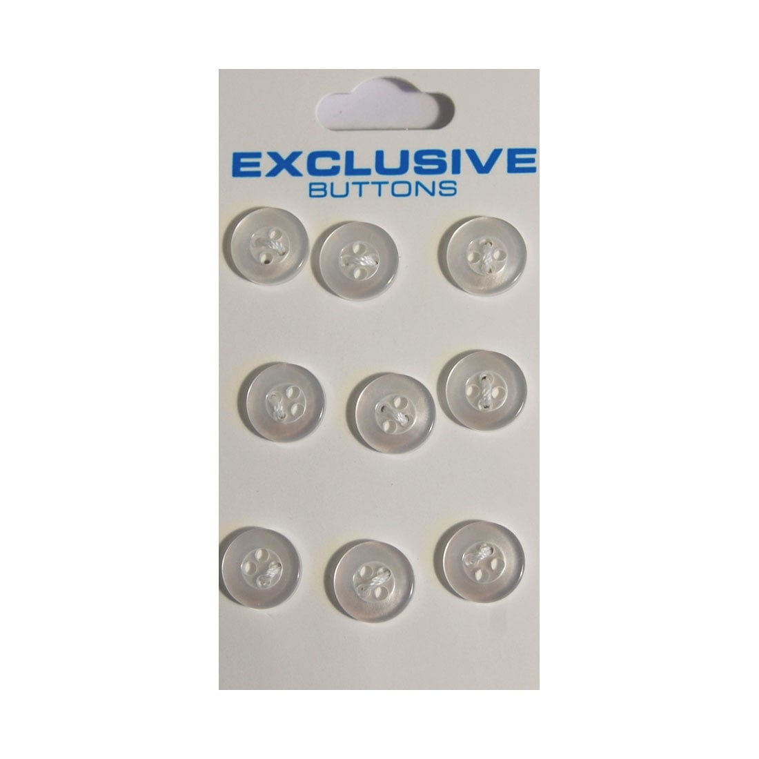 Module Buttons Module Carded Buttons: Code B: Size 10mm: Pack of 9  - The Sewing Studio