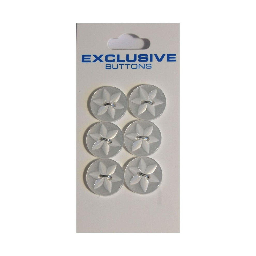 Module Buttons Module Carded Buttons: Code B: Size 15mm: Pack of 6  - The Sewing Studio