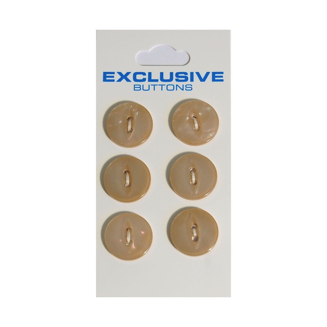 Module Buttons Module Carded Buttons: Code B: Size 15mm: Pack of 6  - The Sewing Studio