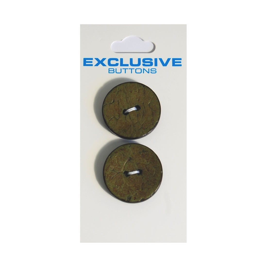 Module Buttons Module Carded Buttons: Code B: Size 22mm: Pack of 2  - The Sewing Studio