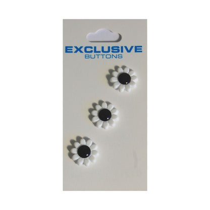 Module Buttons Module Carded Buttons: Code C: Size 14mm: Pack of 3  - The Sewing Studio