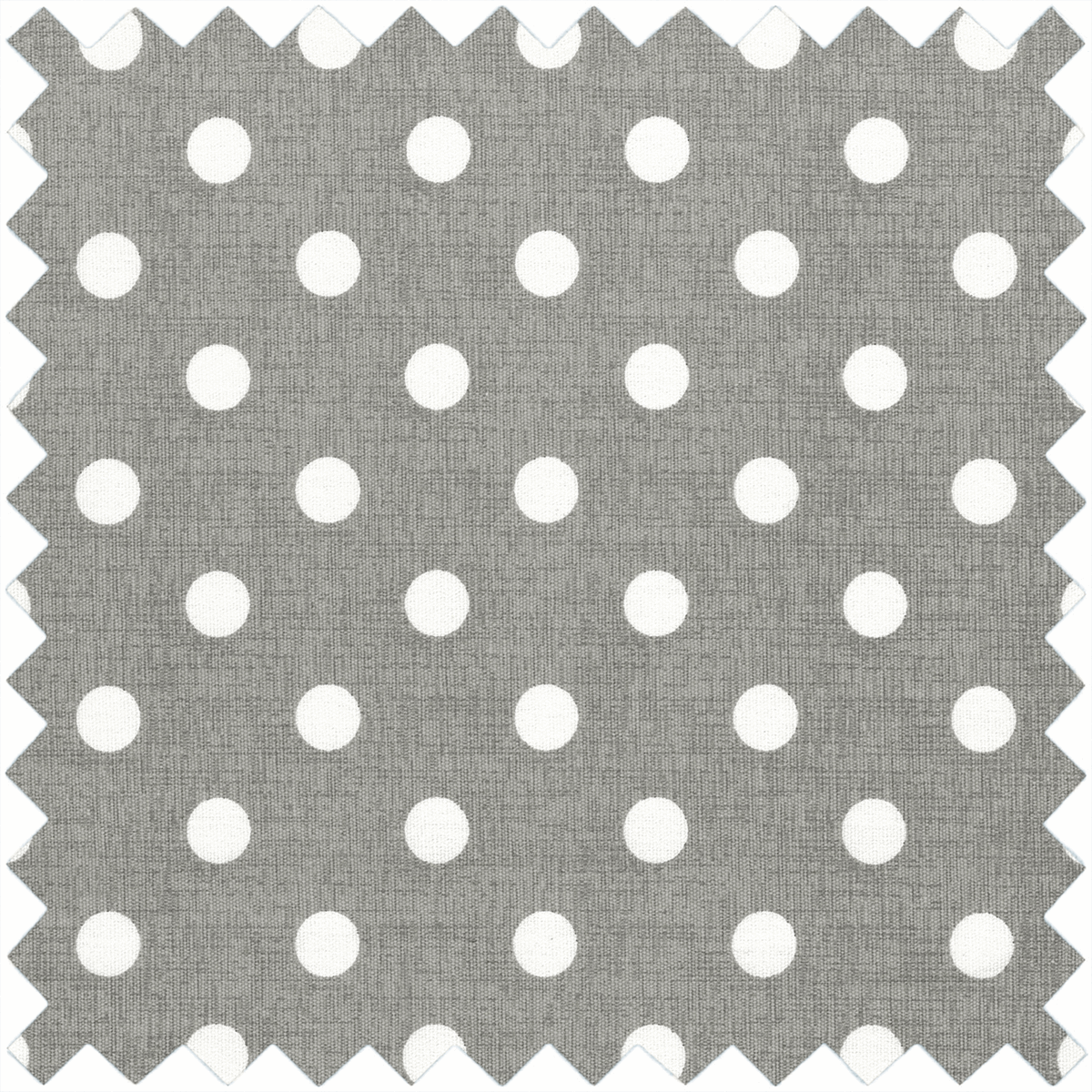 Sewing Box Square Grey Linen Polka Dot Small