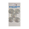 Module Carded Buttons: Code B: Size 19mm: Pack of 5