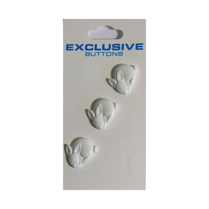 Module Carded Buttons: Code B: Size 15mm: Pack of 3