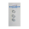 Module Carded Buttons: Code C: Size 7mm: Pack of 3