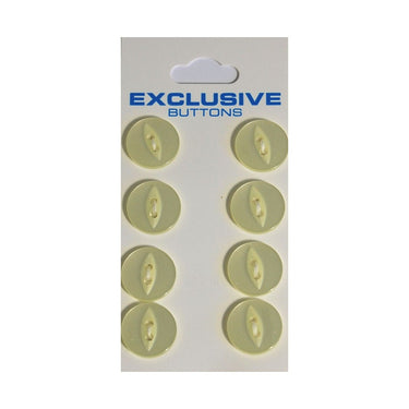 Module Carded Buttons: Code B: Size 14mm: Pack of 8