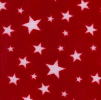 Oddies Fabric Fleece Fleece Anti Pil Premium Polar Fleece:  Red Stars  - The Sewing Studio