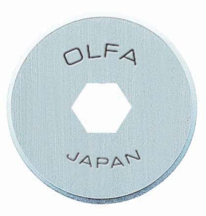 Olfa Rotary Cutters 18mm Olfa replacement rotary cutter blades: 2 pack  - The Sewing Studio