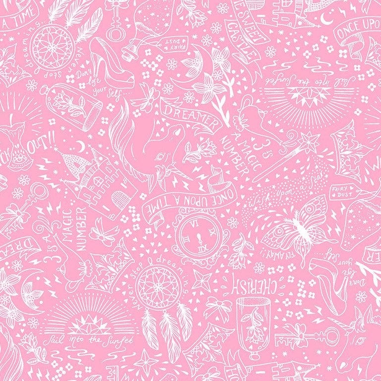 Once upon a Time Fabric Pink