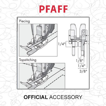 Pfaff Clear 1/4 Inch Right Guide Foot For Idt System 820881096