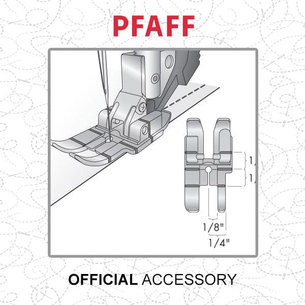 Pfaff Sewing Machine Accessories Pfaff 1/4 Inch Quilting Foot For Idt System 820926096  - The Sewing Studio