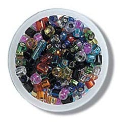 Beads: Rocailles: Multi-coloured: 8g in a pack