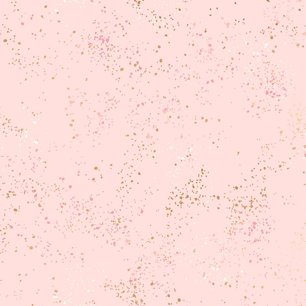 Ruby Star Fabric Speckled Metallic Pale Pink RS5027 91M