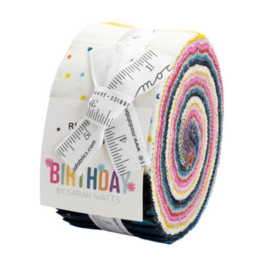 Ruby Star Society Fabric Pre Cuts Ruby Star Birthday Jelly Roll  - The Sewing Studio for sale UK - The Sewing Studio