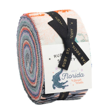 Ruby Star Society Fabric Pre Cuts Ruby Star Florida Volume 2 Jelly Roll  - The Sewing Studio for sale UK - The Sewing Studio