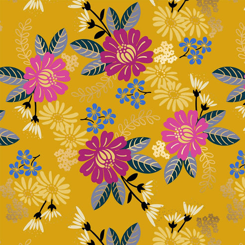 Ruby Star Society Fabric Ruby Star Reign Eminence Goldenrod Fabric RS1026 12M  - The Sewing Studio