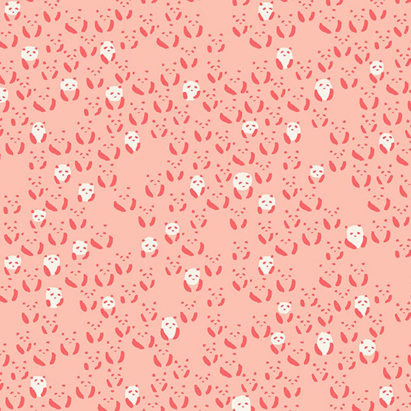 Ruby Star Society Fabric Ruby Star Society Darlings 2 Fabric Panda Bebe Peach Blossom RS5062-13  - The Sewing Studio