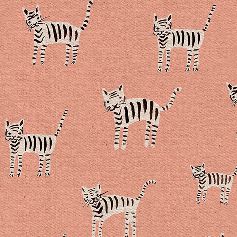 Ruby Star Society Fabric Ruby Star Society Darlings 2 Linen Fabric Tiger Stripes Peach RS5067-13L  - The Sewing Studio