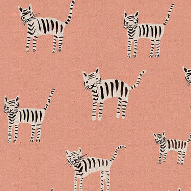 Ruby Star Society Fabric Ruby Star Society Darlings 2 Linen Fabric Tiger Stripes Peach RS5067-13L  - The Sewing Studio for sale UK - The Sewing Studio