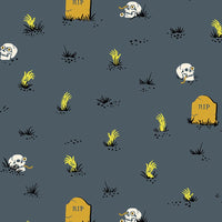 Ruby Star Society Fabric Ruby Star Tiny Frights Graveyard Ghostly RS5122-16G  - The Sewing Studio