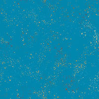 Ruby Star Speckled Metallic Bright Blue