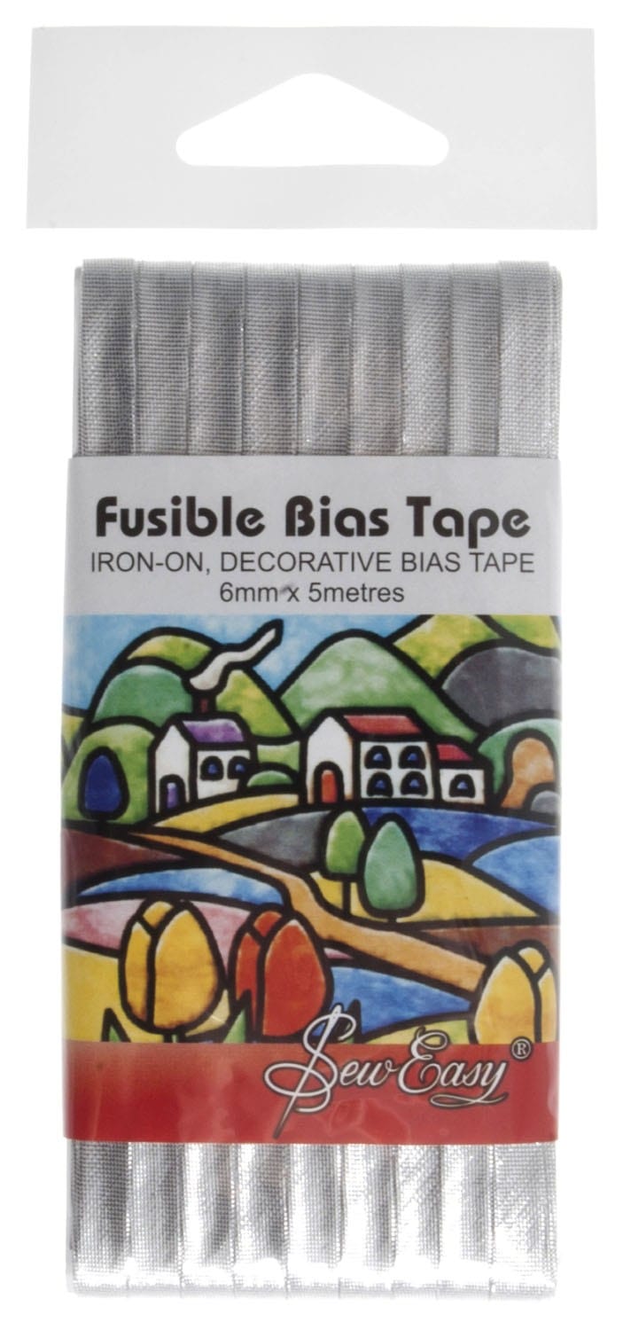 Sew Easy Bias Binding Fusible Bias Tape 5M X 6mm Silver  - The Sewing Studio