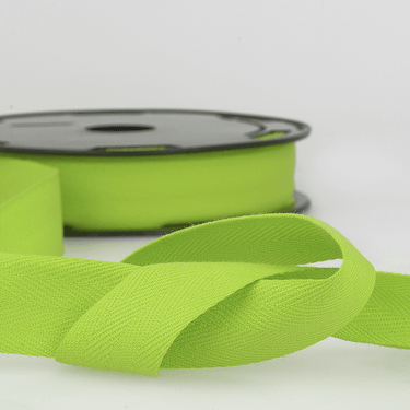 Stephanoise Tape Twill Tape Cotton 25mm: Wide Lime Green Price Per Metre  - The Sewing Studio for sale UK - The Sewing Studio