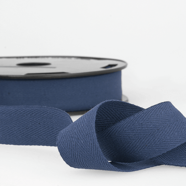 Stephanoise Tape Twill Tape Cotton 25mm: Wide Navy Blue Price Per Metre  - The Sewing Studio for sale UK - The Sewing Studio