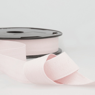 Stephanoise Tape Twill Tape Cotton 25mm wide: Pale Pink: Price Per Metre  - The Sewing Studio for sale UK - The Sewing Studio