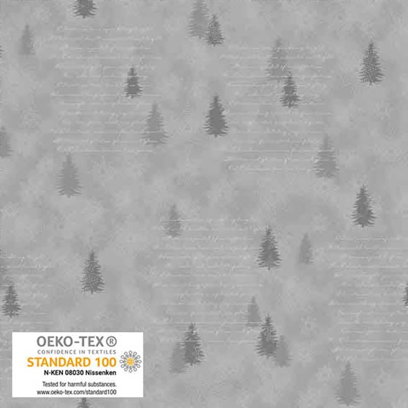 Stof Fabric Stof Star Sprinkle Grey Christmas Fabric 4599-905  - The Sewing Studio