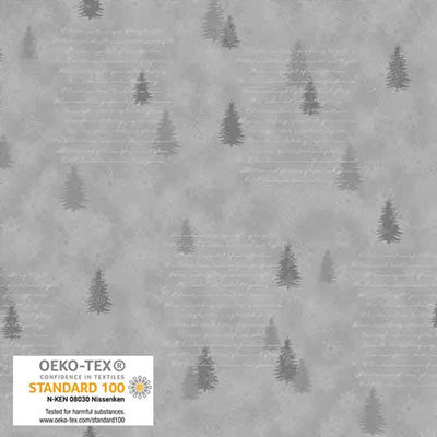 Stof Fabric Stof Star Sprinkle Grey Christmas Fabric 4599-905  - The Sewing Studio