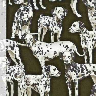 Timeless Treasures Fabric Timeless Treasures Fabric Dalmatians Black  - The Sewing Studio for sale UK - The Sewing Studio