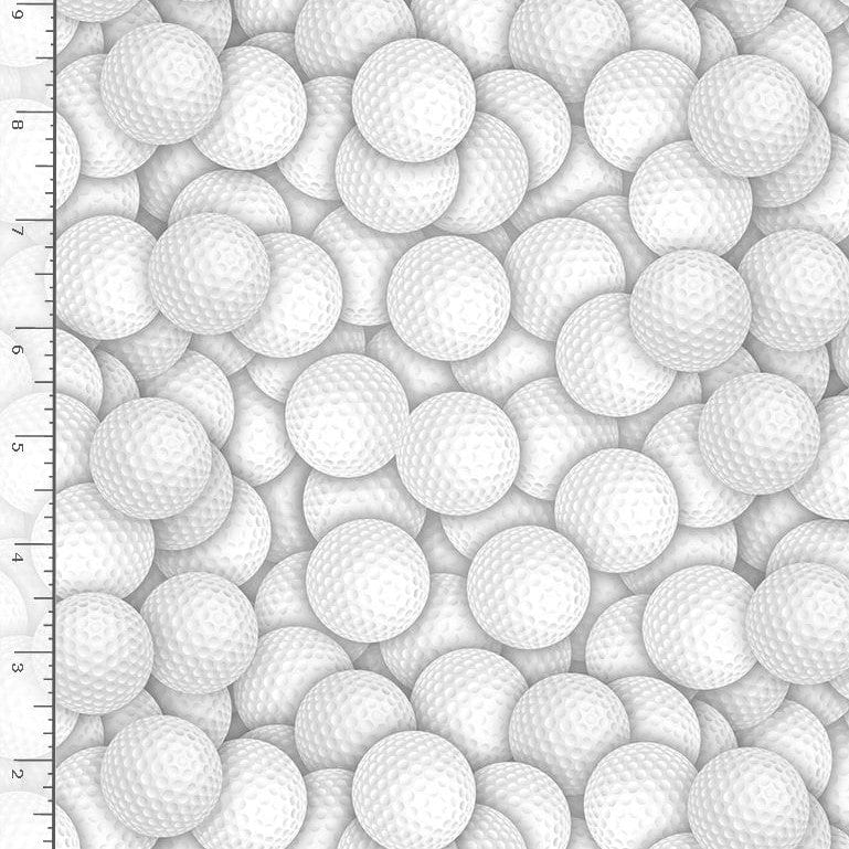 Timeless Treasures Fabric Timeless Treasures Fabric Packed Golf Balls C8048  - The Sewing Studio