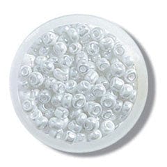 Trimits Beads Sequins Accessories Beads: Seed: Pearl: 8g in a pack  - The Sewing Studio