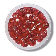 Trimits Beads Sequins Accessories E Beads: Red: 8g in a pack  - The Sewing Studio