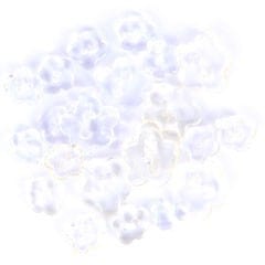 Trimits Buttons Mini Flowers Craft Buttons Transparent White: 1.5g pack  - The Sewing Studio