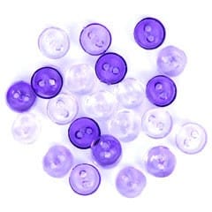 Trimits Buttons Mini Round Craft Buttons Transparent Lilac: 1.5g Pack  - The Sewing Studio for sale UK - The Sewing Studio