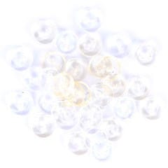 Trimits Buttons Mini Round Craft Buttons Transparent White: 1.5g Pack  - The Sewing Studio