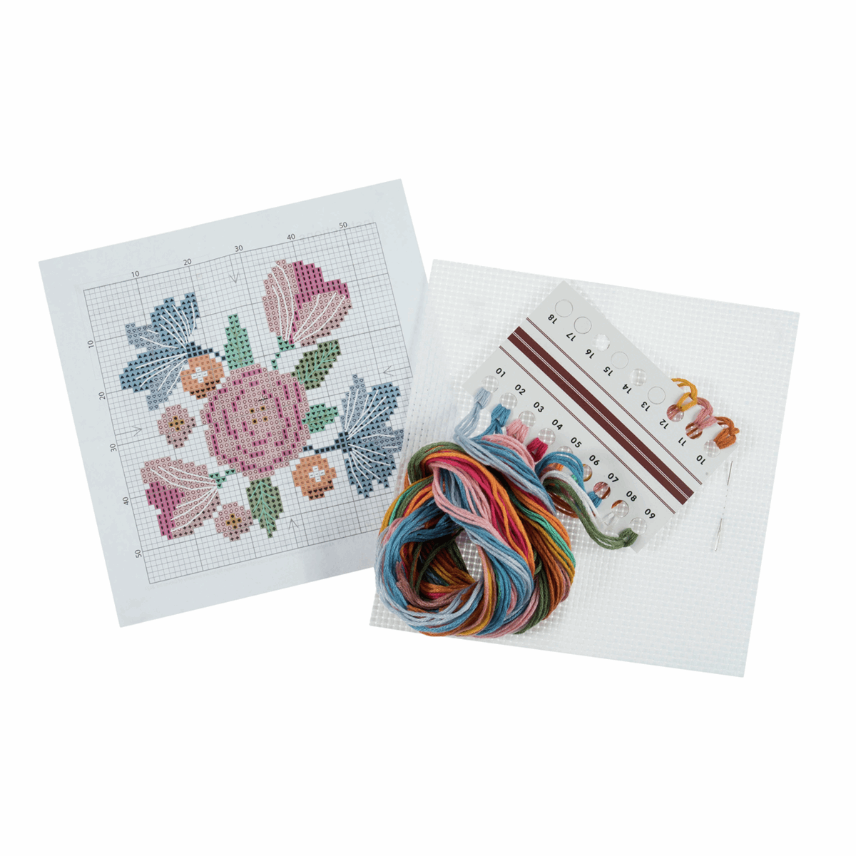 Trimits Cross Stitch Kits Cross Stitch Kit Flowers  - The Sewing Studio