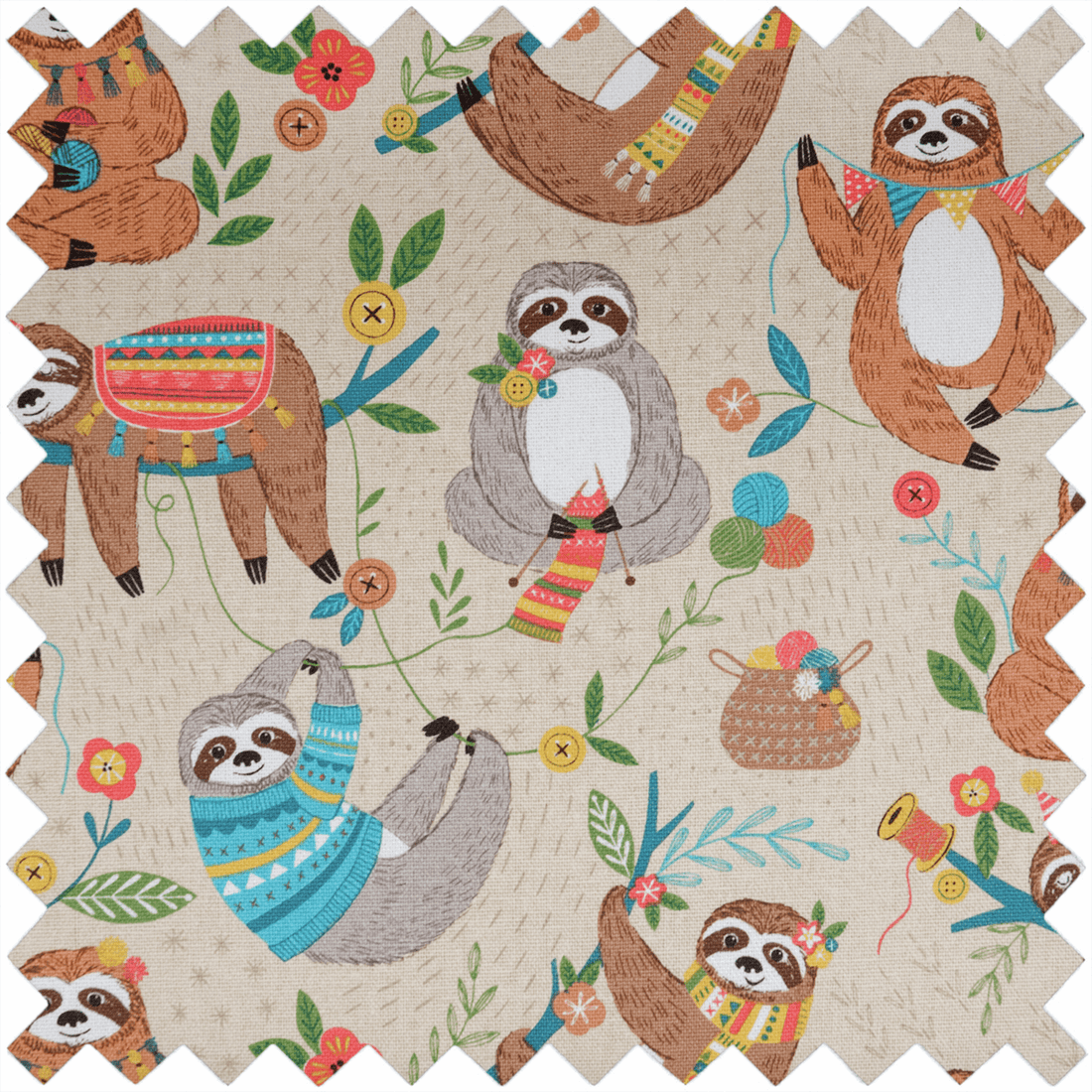 Trimits Cutting Mats Quilters Multi-Mat: A4 (30 x 24cm): Sloth  - The Sewing Studio