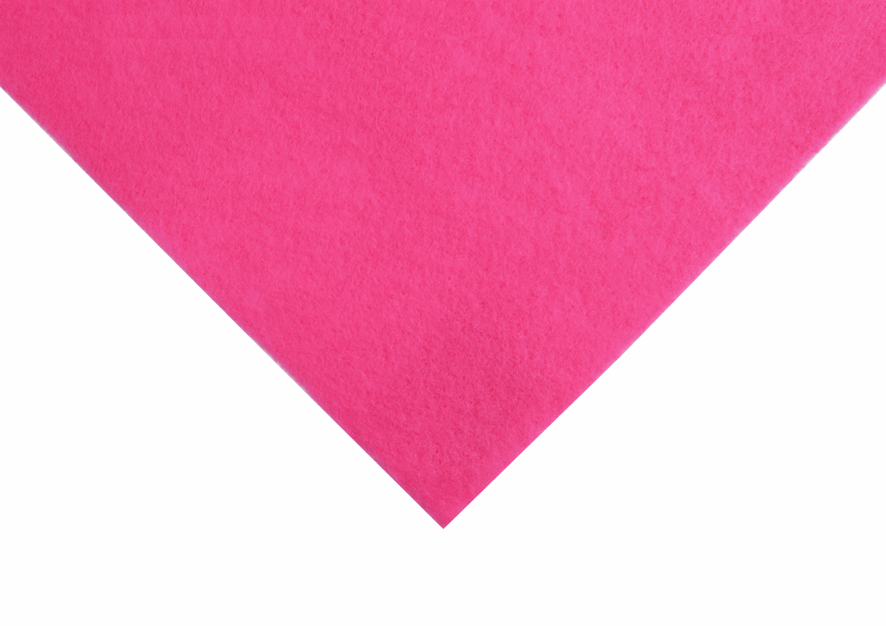 Trimits Felt Acrylic Felt Shocking Pink  90cm Wide Price Per Quarter Metre  - The Sewing Studio