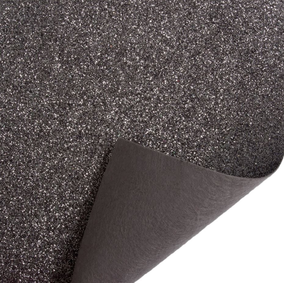 Trimits Felt Glitter Felt Fabric Sheet Pewter 23cm x 30cm  - The Sewing Studio