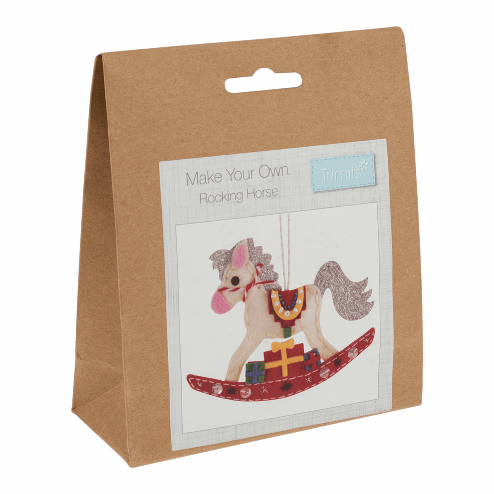 Trimits Felting Kits Felt Kit Christmas Rocking Horse  - The Sewing Studio