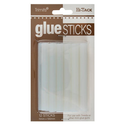 Trimits Glues and Adhesives Glue Gun Refill Sticks 11mm x 100mm 12 Pieces  - The Sewing Studio